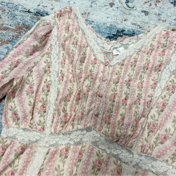 Loveshackfancy Pirelle Mini Dress in Frosted Petal Pink - Picture 6 of 9